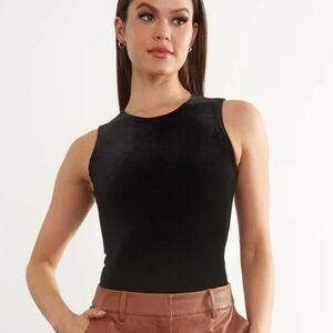 Commando Black Velvet Signature Bodysuit S Like New